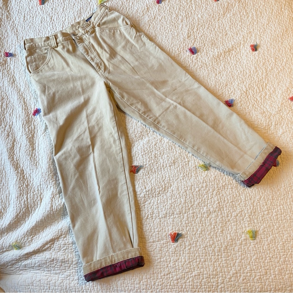 Flannel lined pants